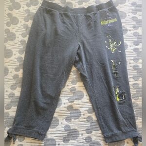 Disney Parks Haunted Mansion Capri Sweatpants Womens Size XXL